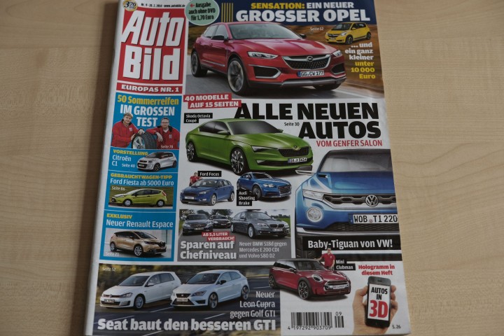 Deckblatt Auto Bild (09/2014)